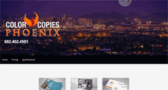 Desktop Screenshot of colorcopiesphoenix.com