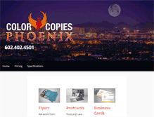 Tablet Screenshot of colorcopiesphoenix.com